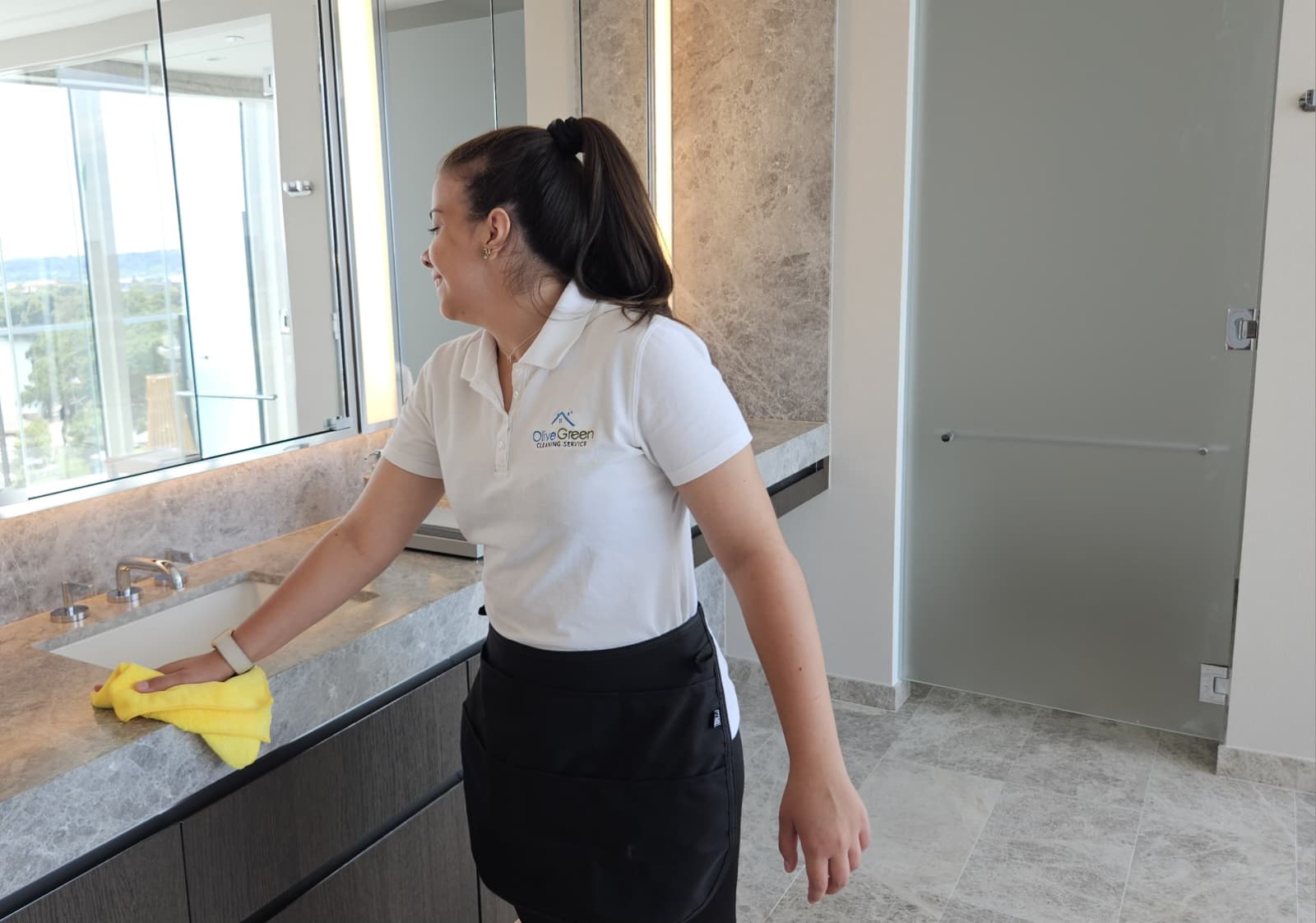 Sanitizing bathroom fixtures